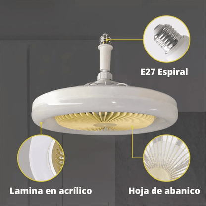 VENTILADOR  DE TECHO  CON LUZ  LED- FAN(™)